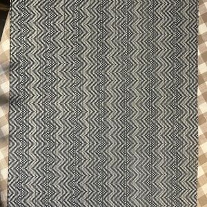 Pottery Barn Navy Gray Chevron Indoor Outdoor Set 6 Placements